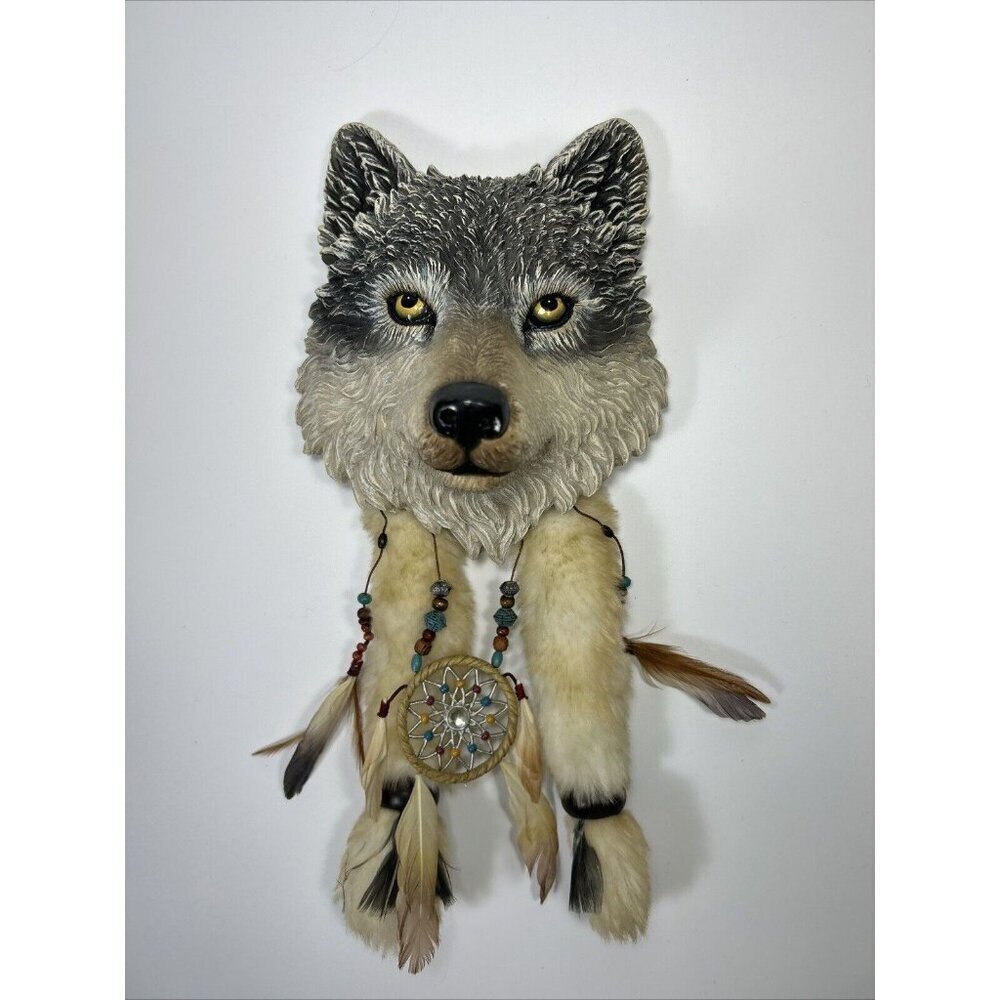 Wolf Head Cast The Mystic Spirits" Wolf Art Wall Decor BY BRADFORD EX E2
